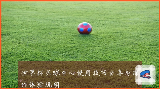 世界杯买球中心使用技巧分享与操作体验说明